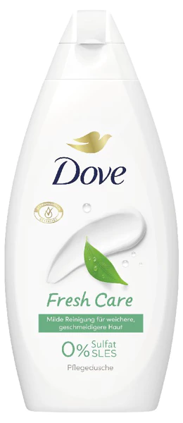 Dove shower gel fresh car, 450ml bottle